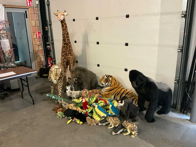 Hanza creations partij decoratie plunchen dieren - afbeelding 1 van  32
