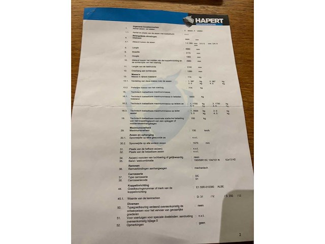 Hapert - 2019 - lf2 - lf2 - aanhangwagen - afbeelding 14 van  23