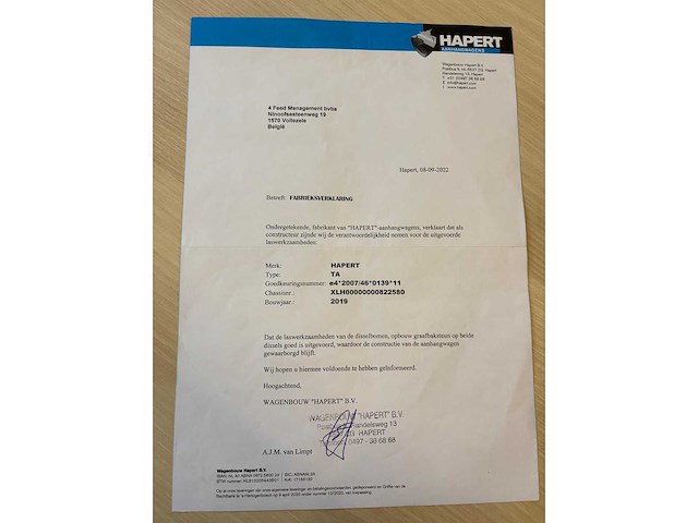 Hapert - 2019 - lf2 - lf2 - aanhangwagen - afbeelding 8 van  17