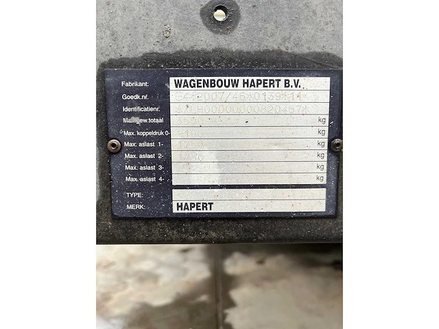 Hapert - 2019 - lf2 - lf2 - aanhangwagen - afbeelding 9 van  23