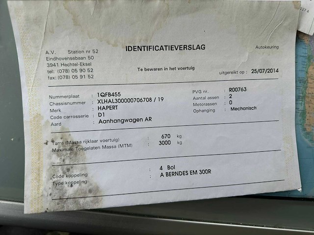 Hapert al3001 plateau aanhangwagen - afbeelding 7 van  16