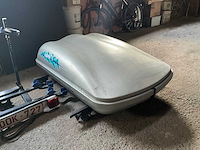 Hapro 500 dakkoffer met dakdrager en fietsenrek - afbeelding 3 van  4