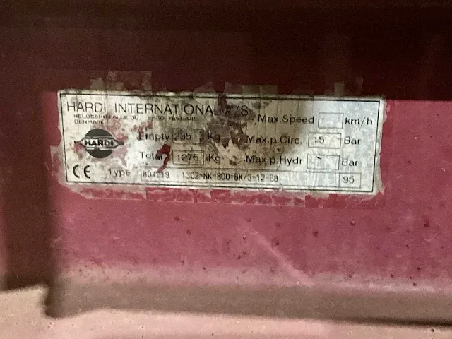 Hardi sproeier, 800l - afbeelding 11 van  12