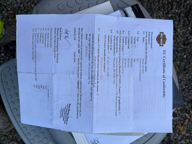 Harley - iron 883 - xl2 - motorfiets - afbeelding 22 van  33