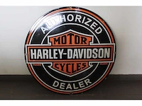 Harley davidson - emaille bord - afbeelding 1 van  2
