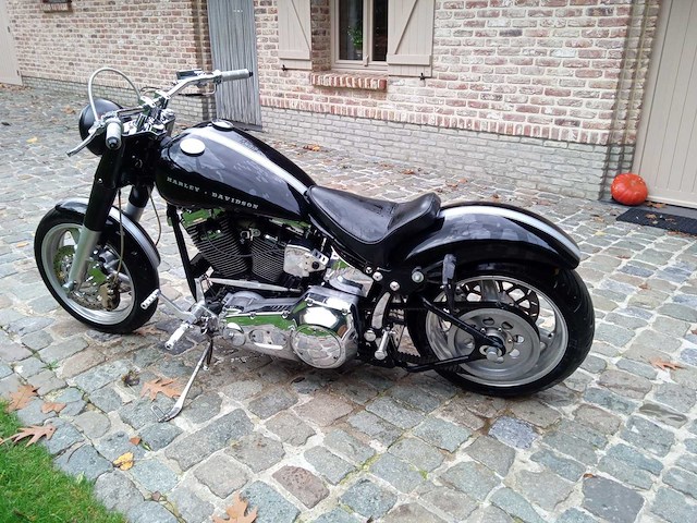 Harley davidson - flstn - motorfiets - afbeelding 1 van  12