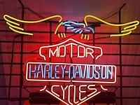 Harley davidson - motorcycles - neon verlichting - afbeelding 2 van  2