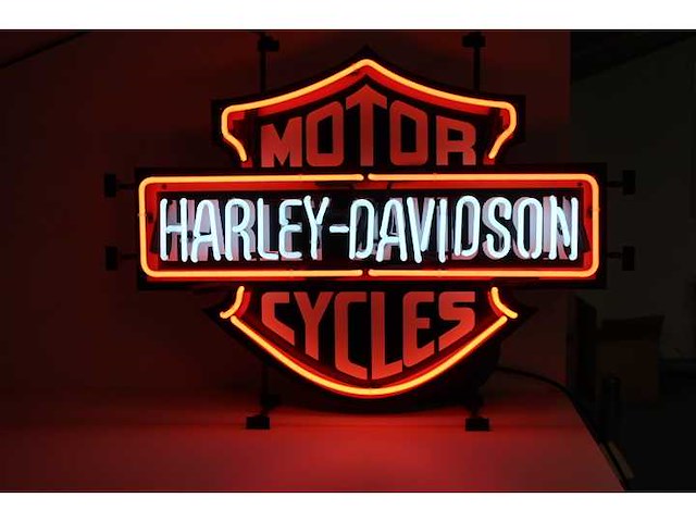 Harley davidson - neon verlichting - afbeelding 1 van  2