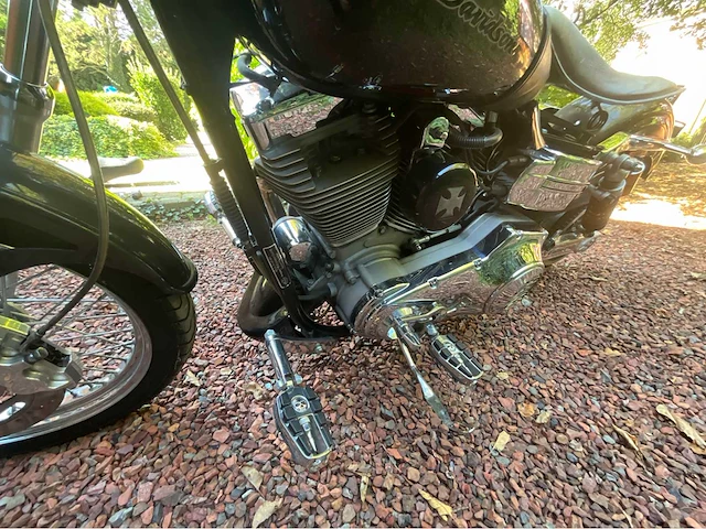 Harley-davidson dyna super glide custom motorfiets - afbeelding 14 van  36