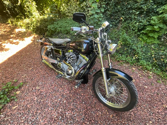 Harley-davidson dyna super glide custom motorfiets - afbeelding 12 van  36