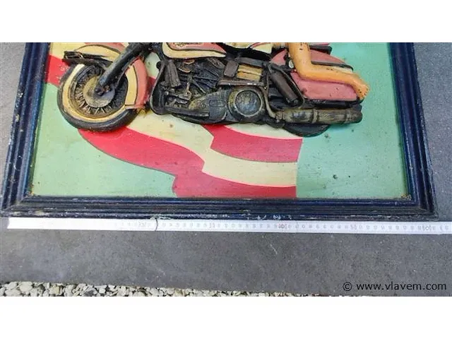 Harley davidson houten kader - afbeelding 4 van  10
