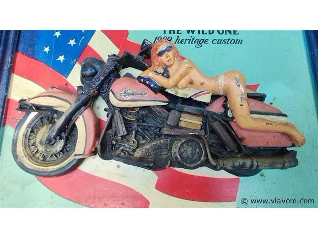 Harley davidson houten kader - afbeelding 5 van  10