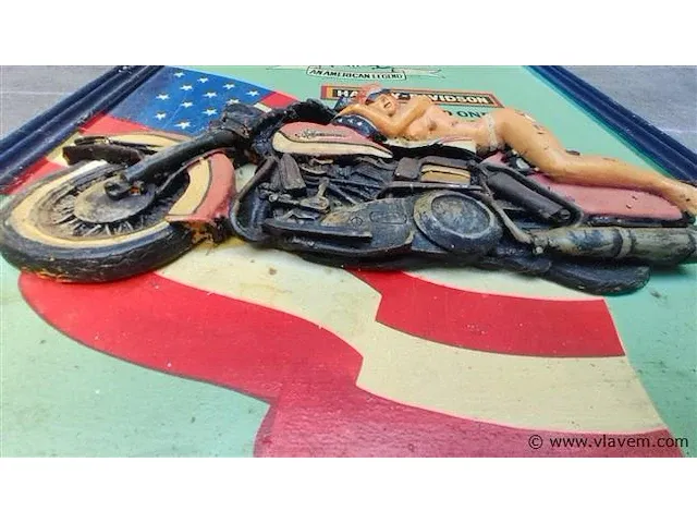 Harley davidson houten kader - afbeelding 9 van  10