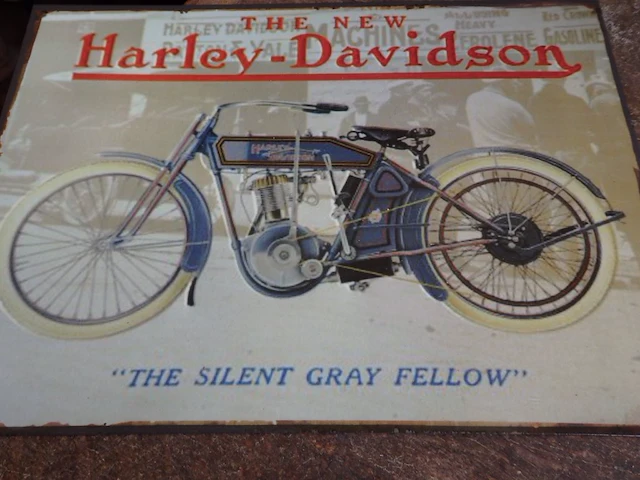 Harley davidson metaalplaat - afbeelding 1 van  2