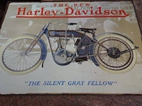 Harley davidson metaalplaat - afbeelding 1 van  2