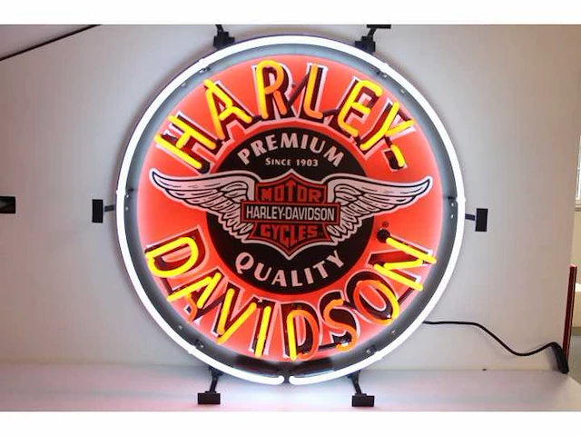 Harley davidson neon sign verlichting - afbeelding 2 van  3
