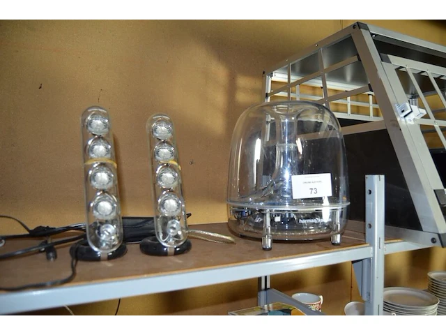 Harman/kardon gg0037-0097582 speakers met subwoofer werkt op bleutooth , led bureaulamp, radio my tube perfect pro - afbeelding 6 van  9