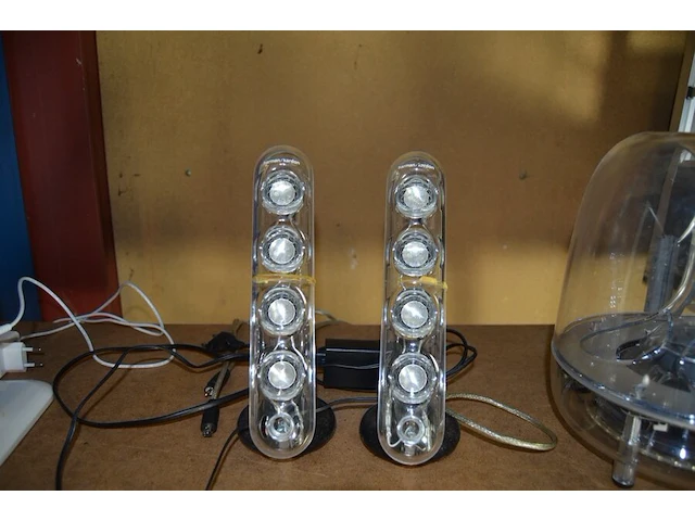 Harman/kardon gg0037-0097582 speakers met subwoofer werkt op bleutooth , led bureaulamp, radio my tube perfect pro - afbeelding 7 van  9