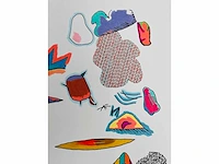 Harold cohen (1928-2016) - hand ingekleurde computer-gegenereerde tekening - afbeelding 4 van  8