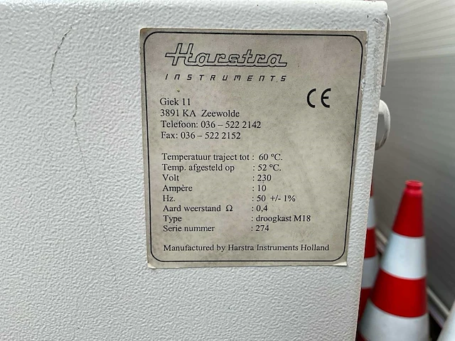 Harstra instruments m18 droogkast - afbeelding 7 van  7