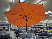Hartman alu parasol dia 300cm kleur oranje met tiltfunctie