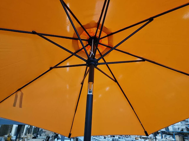 Hartman alu parasol dia 300cm kleur oranje met tiltfunctie - afbeelding 2 van  5