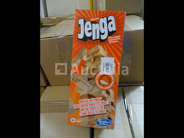 Hasbro gaming jenga houten kubus spel - afbeelding 1 van  2