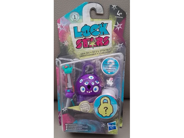 Hasbro lock stars paars met oog 6 cm - afbeelding 1 van  7