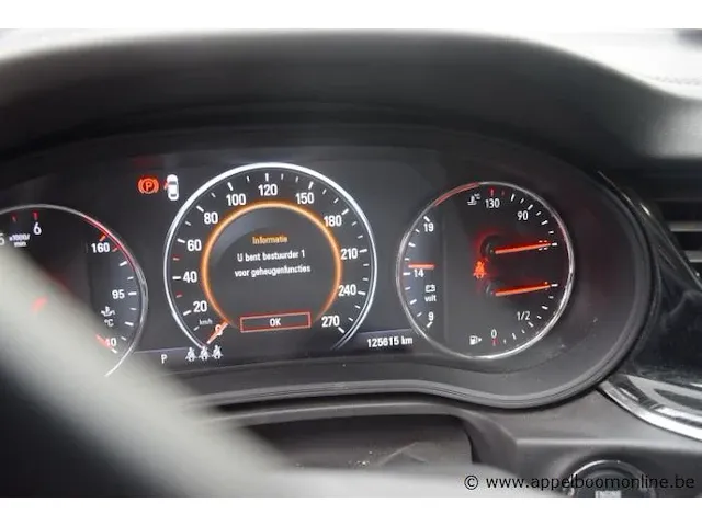 Hatchback opel insignia grand sport, diesel, 1596cm³;100kw,1e inschr 23/6/17, w0lzt6gf8j1015657, 125615km,co²-uitstoot 134g/km,euro6b,kenteken i+ii, gelijkvormigheidsattest, keuring tot 23/6/24,3sleutels - afbeelding 13 van  18