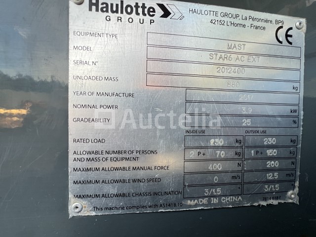 Haulotte star6 ac ext - afbeelding 7 van  8