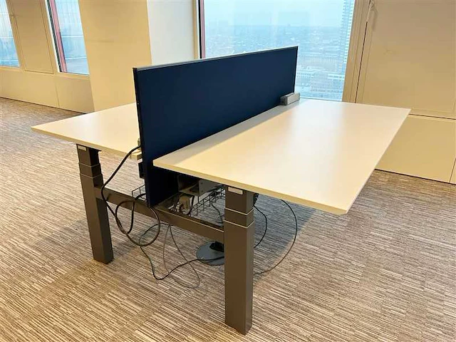 Haworth zit sta dubbele bench - desk - afbeelding 1 van  9