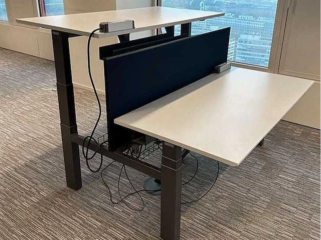 Haworth zit sta dubbele bench - desk - afbeelding 2 van  9
