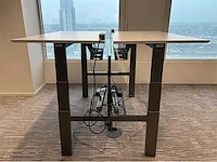 Haworth zit sta dubbele bench - desk - afbeelding 4 van  9