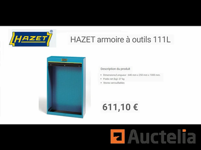 Hazet t-27923 professionele gereedschapsklepkast - afbeelding 1 van  1