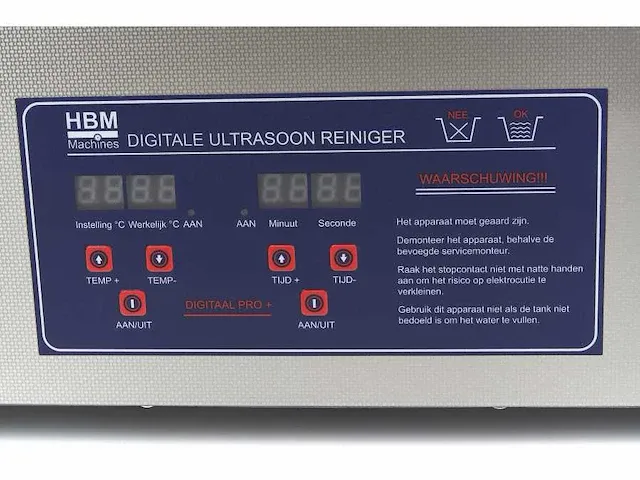 Hbm 10216 ultrasoon onderdelenreiniger - afbeelding 5 van  9