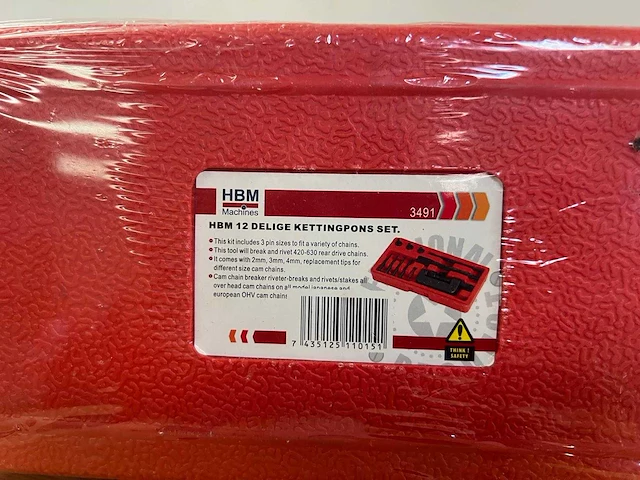 Hbm 12 delige kettingpons set - afbeelding 3 van  3