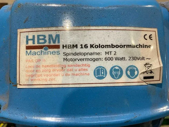 Hbm 16 kolomboormachine - afbeelding 5 van  5