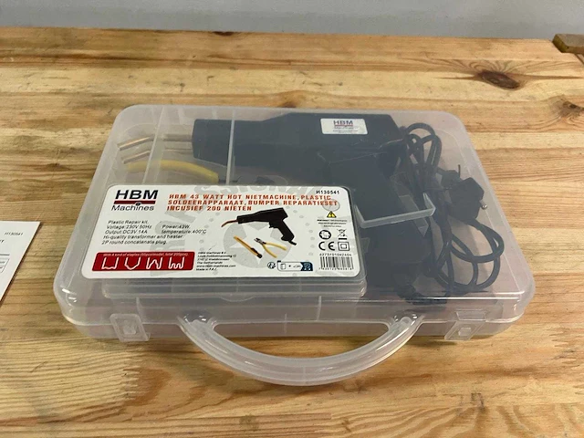 Hbm machines - hbm 43 watt hot nietmachine / plastic reparatieset - afbeelding 3 van  4