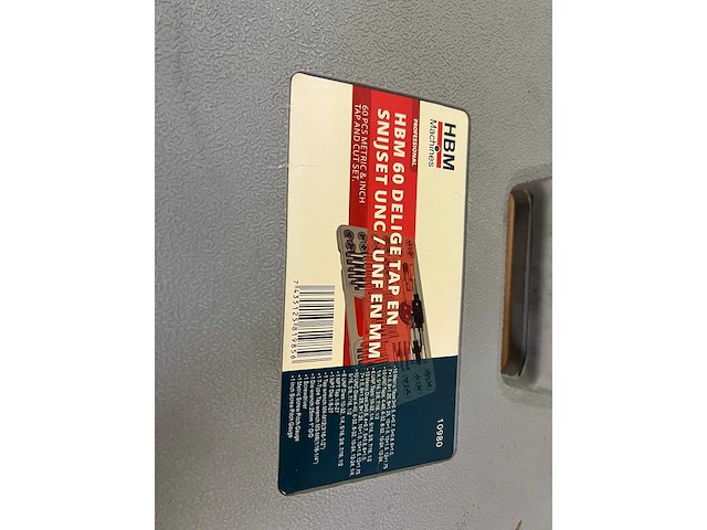 Hbm machines - hbm 60-delige tap- en snijset - afbeelding 3 van  4