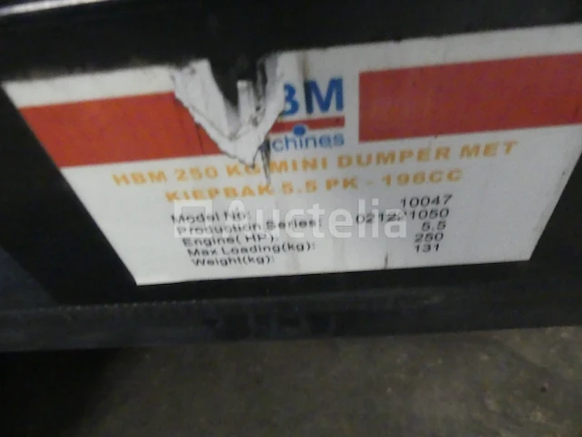 Hbm machines benzine kruiwagen 10047 - afbeelding 2 van  10