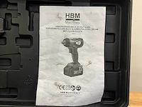 Hbm professionele 20v 4.0ah koolborstelloze accu slagmoersleutel - afbeelding 4 van  5