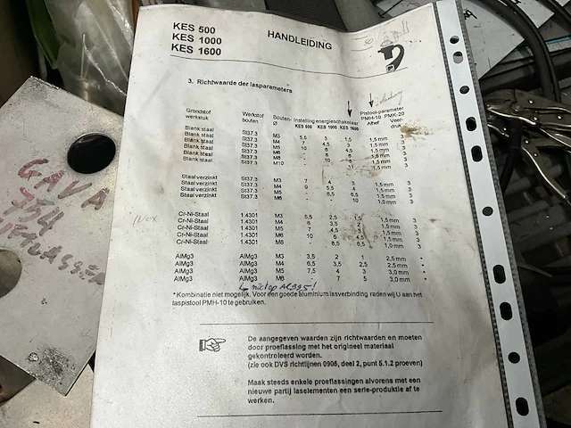 Hbs kes1600 puntlasmachine - afbeelding 5 van  9