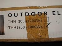 Heatstrip outdoor terrasverwarming 1800w - afbeelding 2 van  5