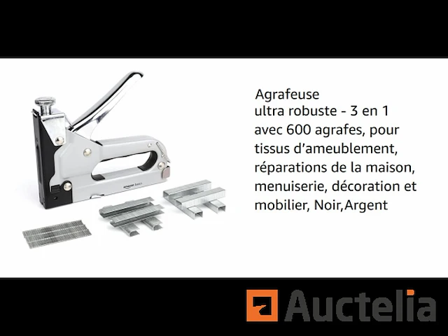 Heavy-duty nietmachine - 3 in 1 met 600 nietjes - afbeelding 1 van  2