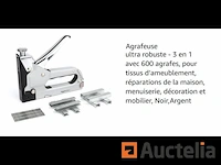 Heavy-duty nietmachine - 3 in 1 met 600 nietjes - afbeelding 1 van  2