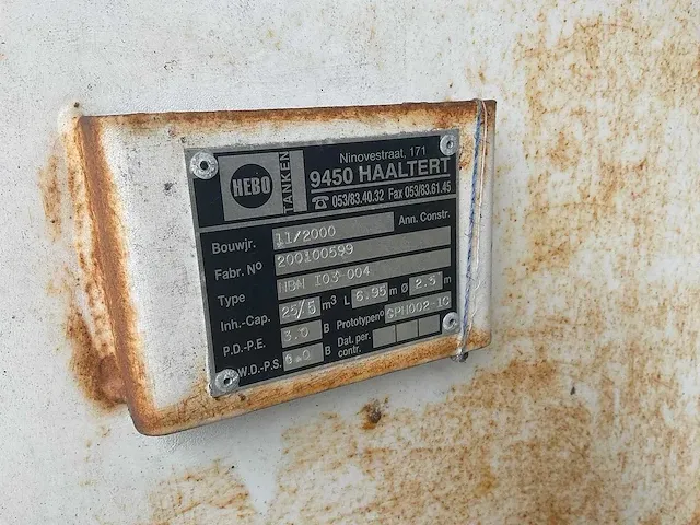 Hebo - brandstoftank dubbelwandig 30000l - afbeelding 2 van  14