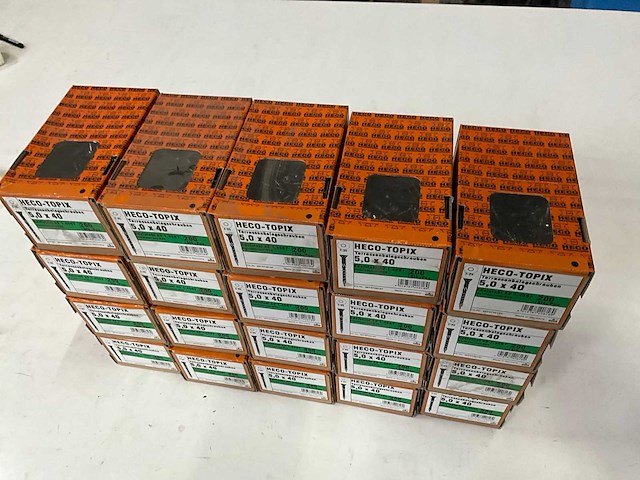 Heco vlonderschroef rvs 200 stuks 5.0 x 40 (20x) - afbeelding 3 van  4