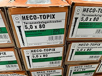 Heco vlonderschroef rvs 200 stuks 5.0 x 80 (23x) - afbeelding 2 van  4