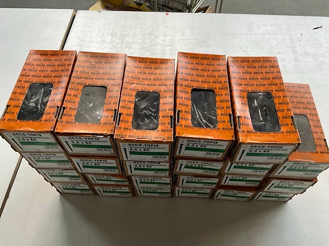 Heco vlonderschroef rvs 200 stuks 5.0 x 80 (23x) - afbeelding 3 van  4