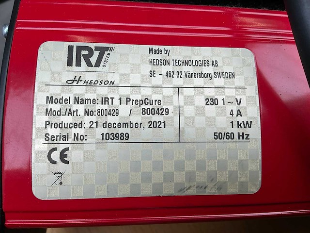 Hedson irt 1 prepcure stralingslamp (4x) - afbeelding 4 van  12